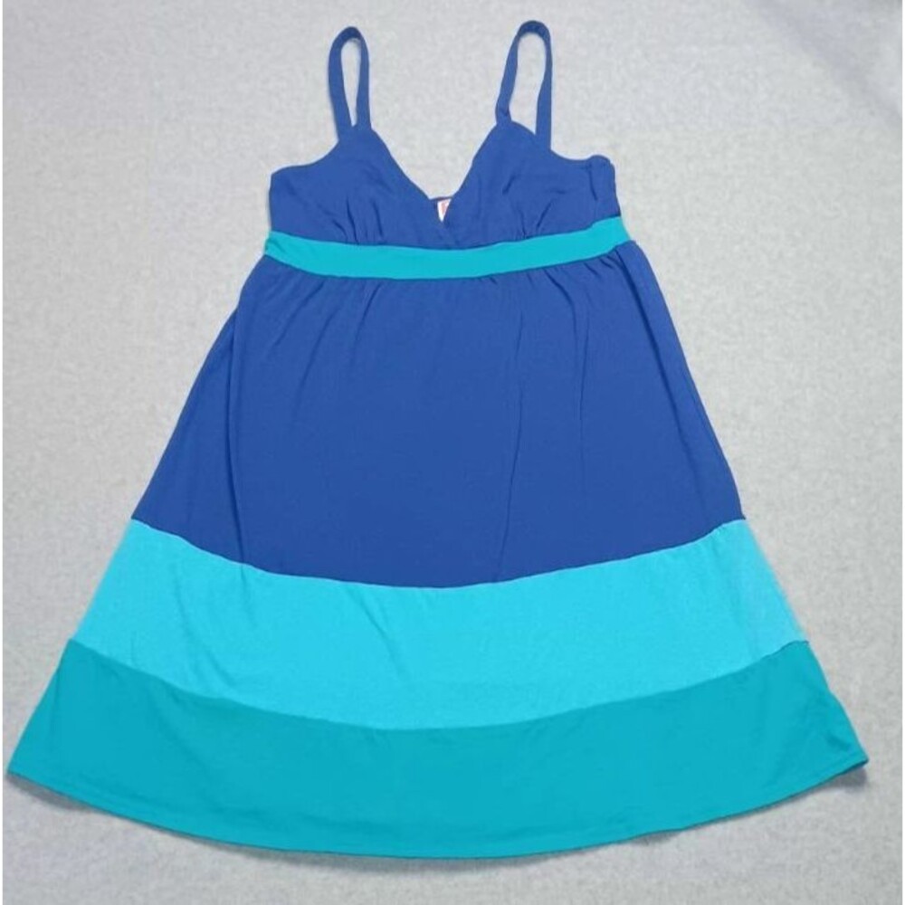 Roxy Halter Sundress Womens size XS Blue Flowy Sleeveless Adjustable straps
